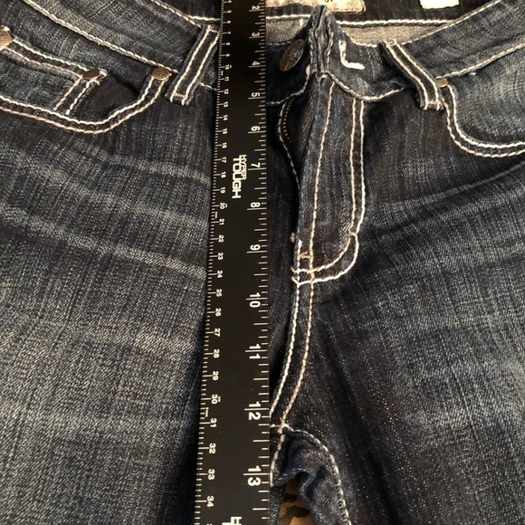 BKE Couture  size 31  blue jeans straight cropped shown  w/ cuff NWT - Picture 12 of 16